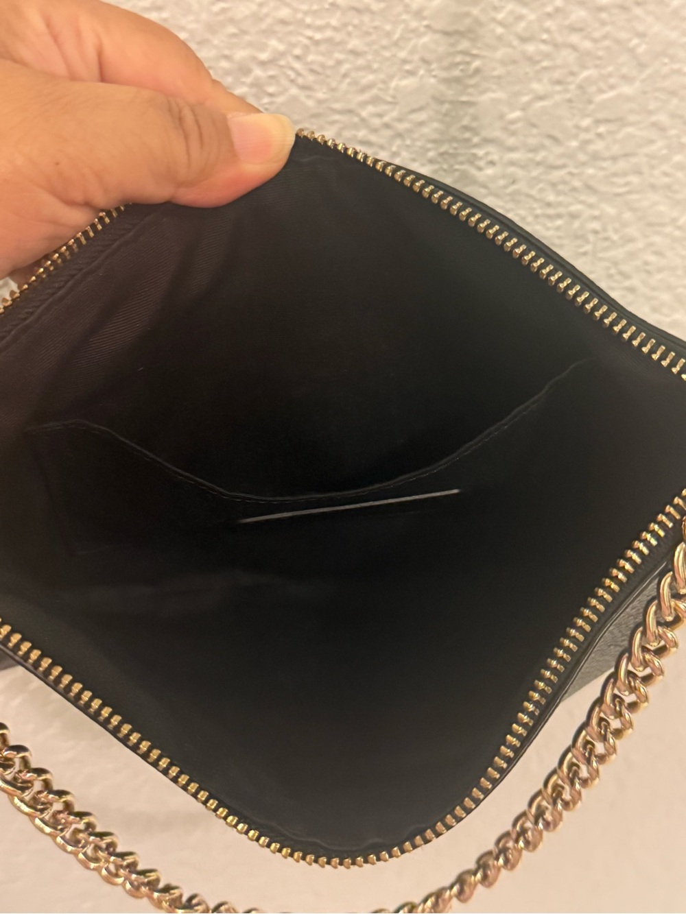 Vintage Coach Black Pebbled Leather Chain Crossbody Shoulder Bag Gold Hardware - Picture 5 of 8